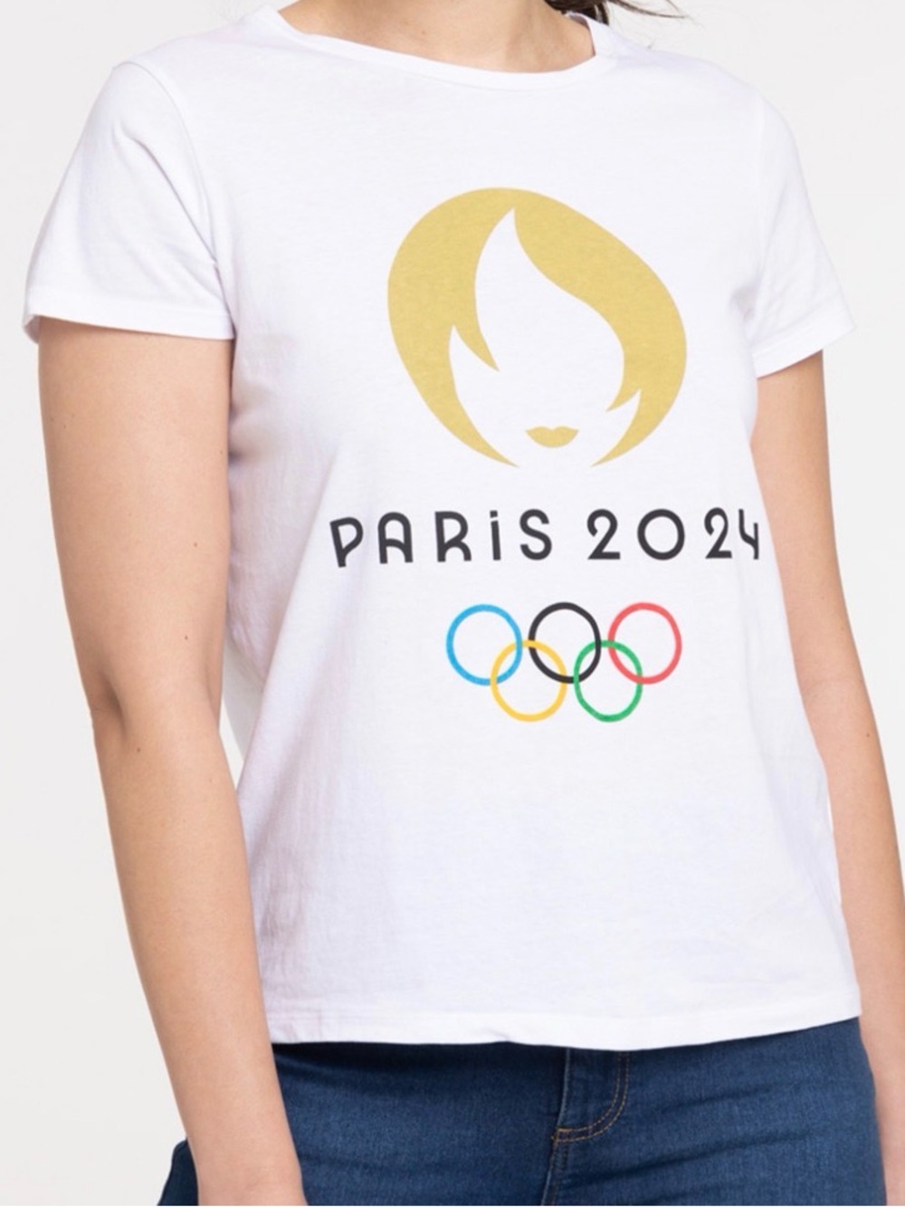 Paris 2024 Olympics Organic Cotton TShirt Size L NWT